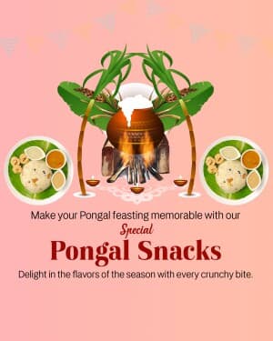 Pongal Snacks event poster