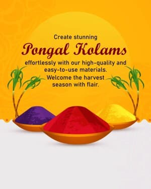 Pongal kolam(Rangoli) Colors post