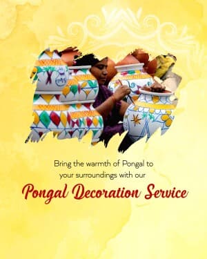 Pongal Decoration flyer