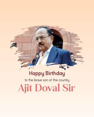 Ajit Doval Birthday banner
