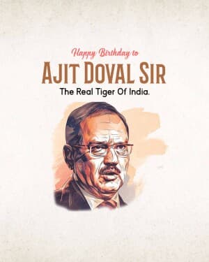 Ajit Doval Birthday flyer