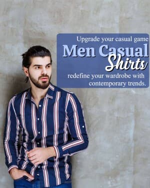 Men Casual Shirts promotional template