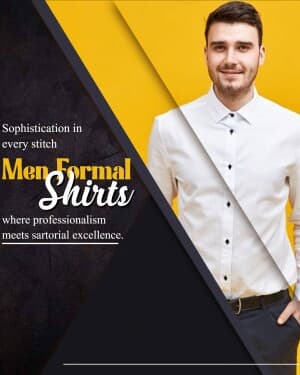 Men Formal Shirts template