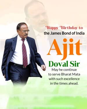 Ajit Doval Birthday graphic