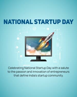 National Startup Day flyer