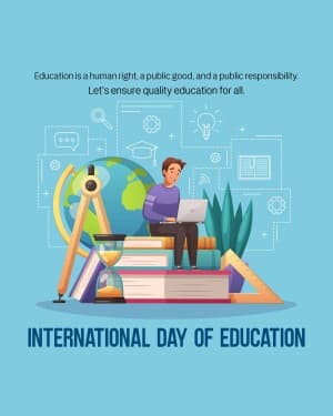International Day of Education graphic