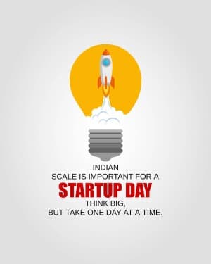 National Startup Day poster