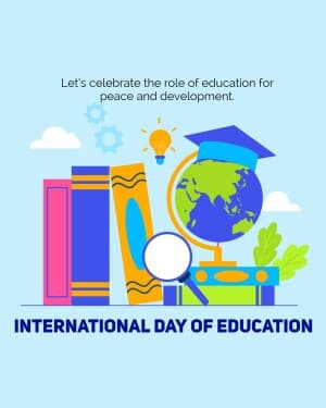 International Day of Education flyer