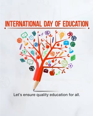 International Day of Education banner
