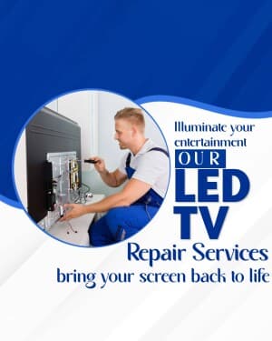 T V  Repair Service template