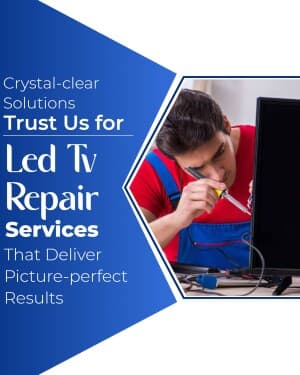 T V  Repair Service poster