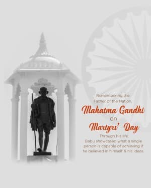 Martyrs' Day flyer