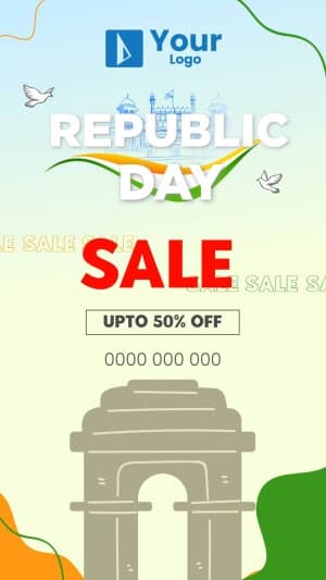 Republic Day Offers facebook ad banner
