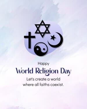 World Religion Day event poster