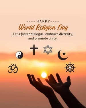 World Religion Day post