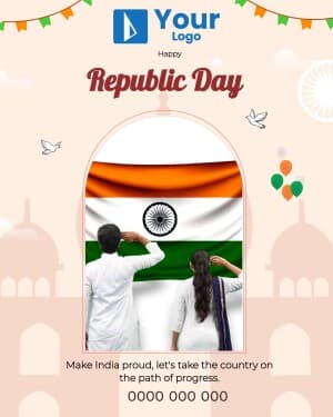 Republic Day Wishes custom template