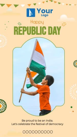 Republic Day Wishes Facebook Poster