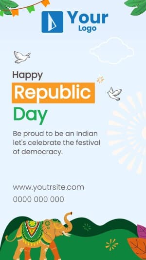 Republic Day Wishes poster Maker