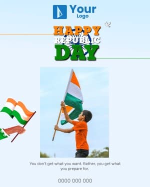 Republic Day Wishes Social Media template