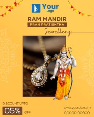 Ram Mandir Offers Social Media template