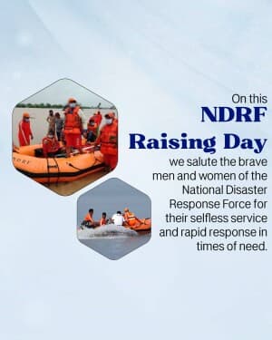 NDRF Raising Day banner