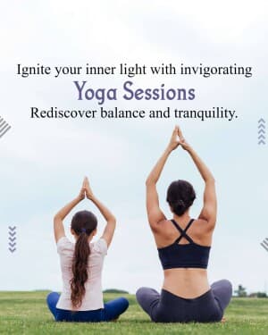 Yoga promotional template