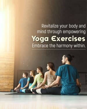 Yoga promotional post
