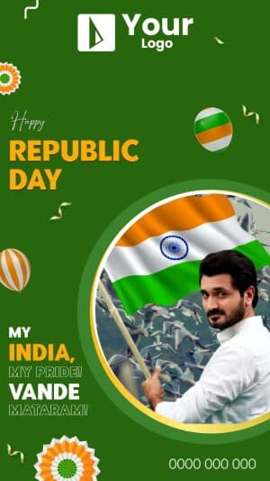 Republic Day Wishes facebook ad banner