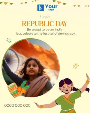 Republic Day Wishes facebook template