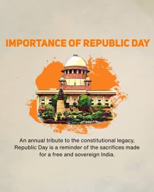 Importance of Republic Day banner