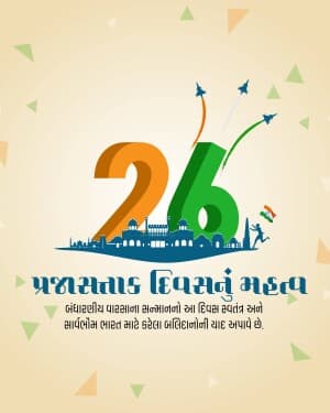 Importance of Republic Day advertisement banner