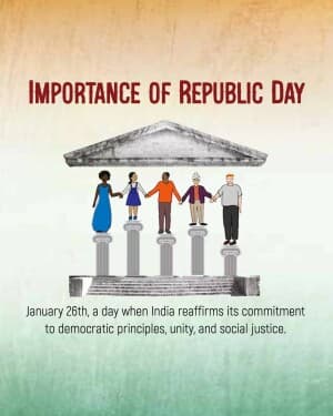 Importance of Republic Day flyer