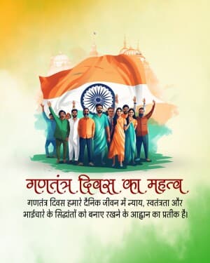 Importance of Republic Day poster Maker