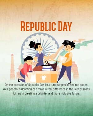 Donation - Republic Day flyer