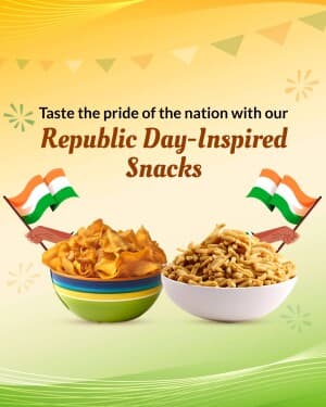 Snacks - Republic Day illustration