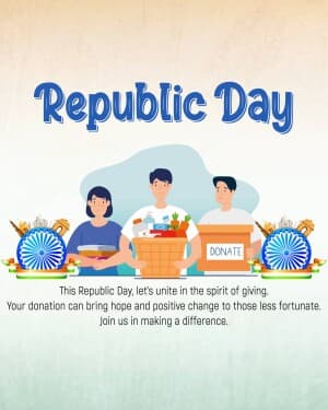 Donation - Republic Day poster