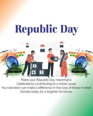 Donation - Republic Day post