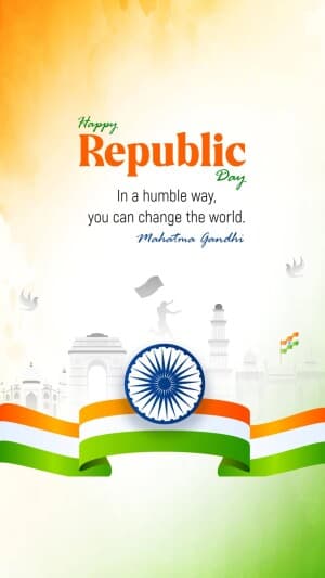 Republic Day Insta Story facebook ad banner