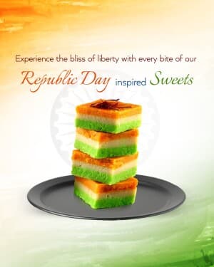 Sweets - Republic Day illustration
