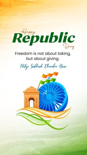 Republic Day Insta Story facebook banner