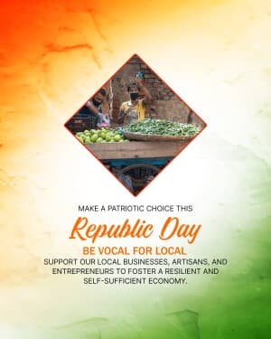 Vocal For Local - Republic Day post