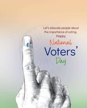 National Voters Day banner