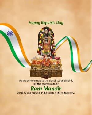 Republic day X Ram mandir graphic