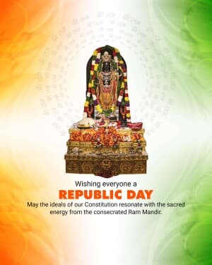 Republic day X Ram mandir poster