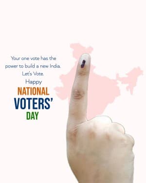 National Voters Day event poster