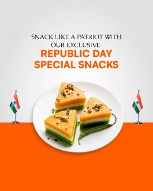 Snacks - Republic Day event poster