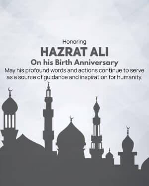 Hazrat Ali Birth Anniversary post