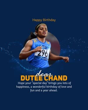 Dutee Chand - Birthday post