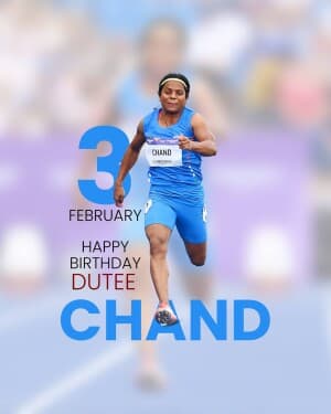 Dutee Chand - Birthday illustration