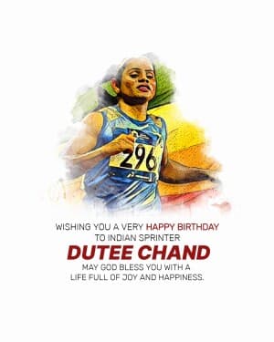 Dutee Chand - Birthday image